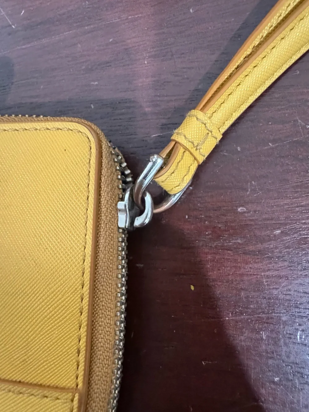 Marc Jacobs Mustard Yellow Wristlet Wallet